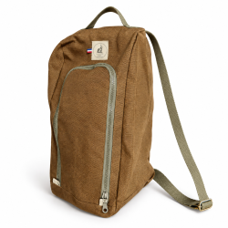 Sac &agrave; bottes en lin - La Garenne - Marron