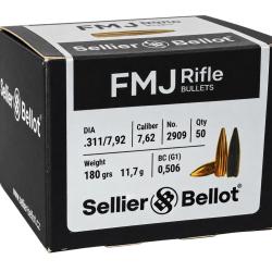 Ogives Sellier & Bellot - Cal. 303 (.311") FMJ - 180grs - 2909 - boite de 50 unit&eacute;s
