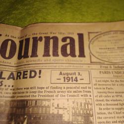 JOURNAL DU JOUR D&eacute;claration DE GUERRE PAR L'ALLEMAGNE  le 3 ao&ucirc;t 1914