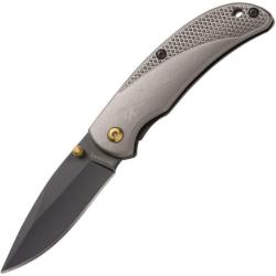Couteau Pliant Browning Prism III Lame Acier 7Cr17MoV Manche Aluminium Gris Linerlock BR0339