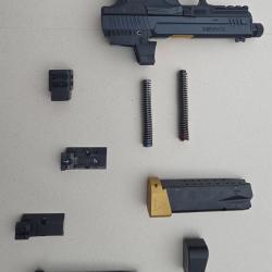 CANIK TP9 ELITE COMBAT EXECUTIVE BLACK +  MECANIK M03 RED DOT + ACCESSOIRES ( HAUSSE REGLABLE..)
