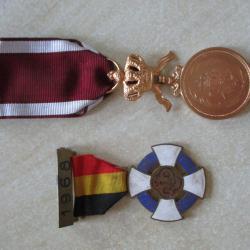 m&eacute;daille belge 35 ans de travail