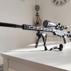 Pack RUGER Pr&eacute;cisions RIMFIRE 22LR noir + Air Force Optique 6-24x50AO