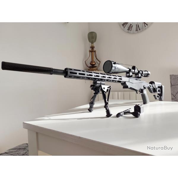 Pack RUGER Pr�cisions RIMFIRE 22LR noir + Air Force Optique 6-24x50AO