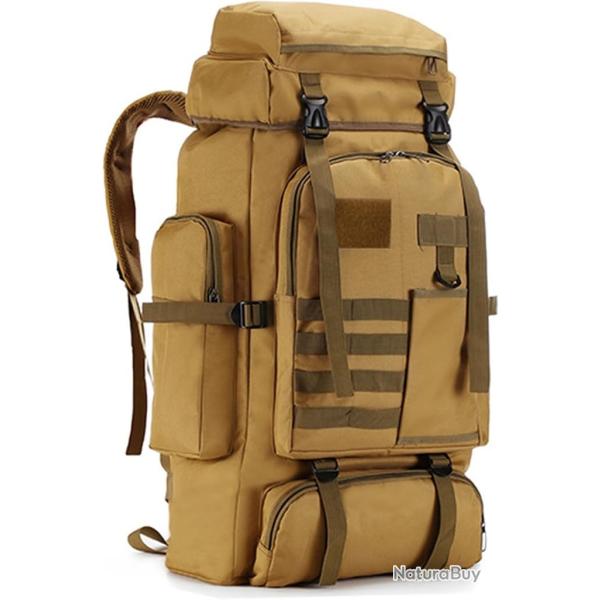 Sac � dos 80L Militaire Tactique Syst�me Molle �tanche Oxford 800D Sports de Plein Air Randonn�e