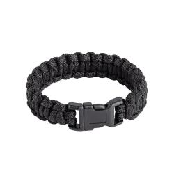 Accessoire de survie A10 Equipment Bracelet en paracorde - Noir / S