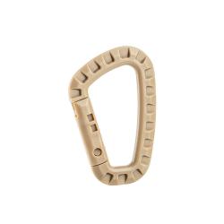 Accessoire MOLLE A10 Equipment Mousqueton asym&eacute;trique en 100 % - Tan