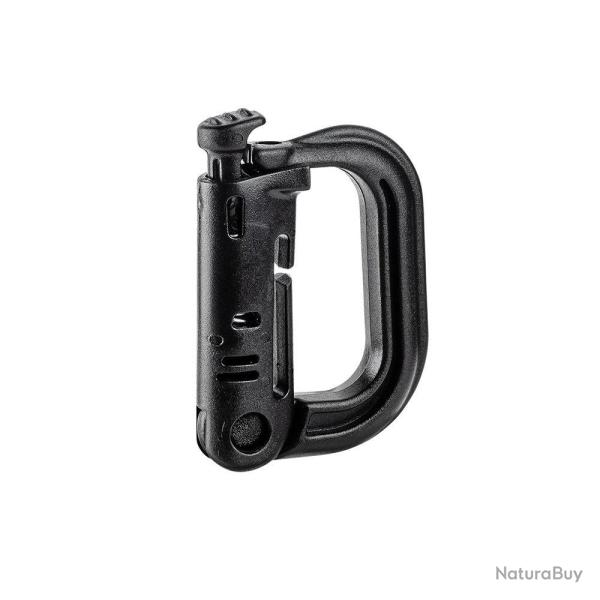 Accessoire MOLLE A10 Equipment Mousqueton en D en 100 % pom L. - Noir