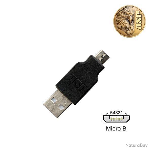 Adaptateur de charge USB Micro-B ASP pour lampes rechargeables - Autre