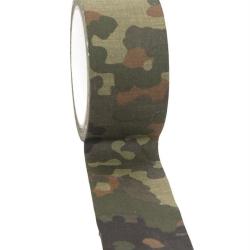 Adh&eacute;sif textile Mil-Tec en coton et gomme synth&eacute;tique - Flecktarn