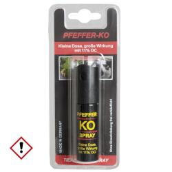 A&eacute;rosol de d&eacute;fense au poivre Mil-Tec 15 ml jet direct - Jaune