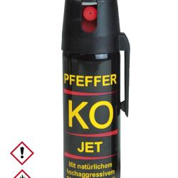 A&eacute;rosol de d&eacute;fense au poivre Mil-Tec 50 ml jet direct s&eacute;curit&eacute; - Autre
