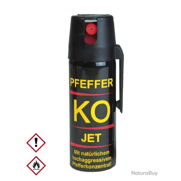A�rosol de d�fense au poivre Mil-Tec 50 ml jet direct s�curit� - Autre