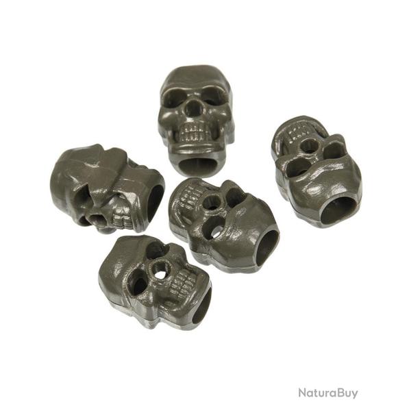 Arr�t de cordon Mil-Tec Skull - Vert olive
