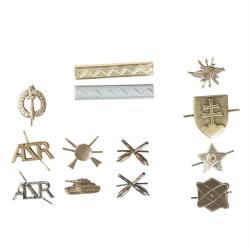 Assortiment de cent insignes de l'arm&eacute;e tch&egrave;que, lot m&eacute;lang&eacute; - Autre