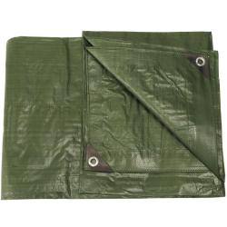 B&acirc;che de protection Mil-Tec en poly&eacute;thyl&egrave;ne 190 x 300 cm - Vert olive