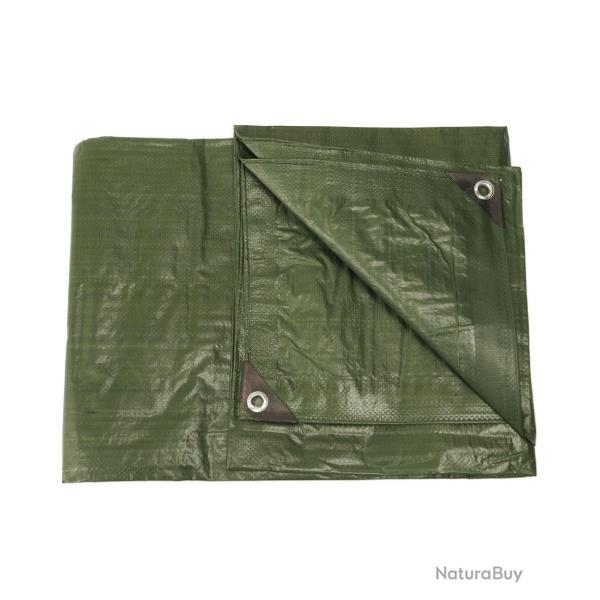 B�che de protection Mil-Tec en poly�thyl�ne 190 x 300 cm - Vert olive
