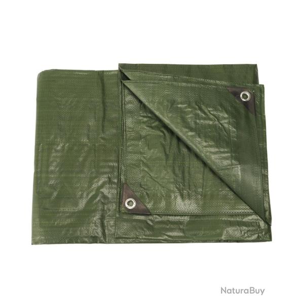 B�che multi-usage Mil-Tec en poly�thyl�ne 3 x 4 m - Vert olive