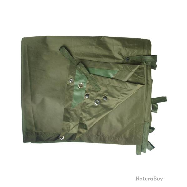 B�che multi-usages Mil-Tec Basha en nylon 265 x 170 cm - Vert olive