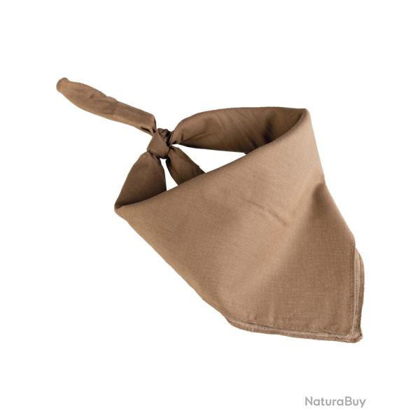 Bandana Mil-Tec en coton 53,5 x 53,5 cm � porter en tour - Coyote