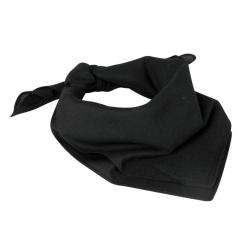 Bandana Mil-Tec en coton 53,5 x 53,5 cm &agrave; porter en tour - Noir