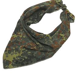 Bandana triangulaire type Bundeswehr Mil-Tec en coton - Flecktarn