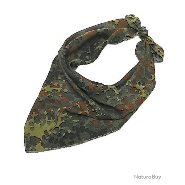 Bandana triangulaire type Bundeswehr Mil-Tec en coton - Flecktarn