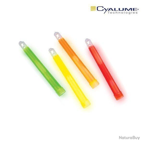 B�ton lumineux Cyalume Chemlight 15 cm trois autonomies - Orange / 12 heures