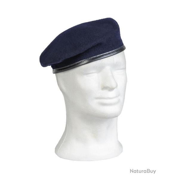 B�ret commando type Bundeswehr Mil-Tec en laine m�rinos - Bleu marine / 60 cm
