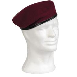 B&eacute;ret commando type Bundeswehr Mil-Tec en laine m&eacute;rinos - Bordeaux / 58 cm