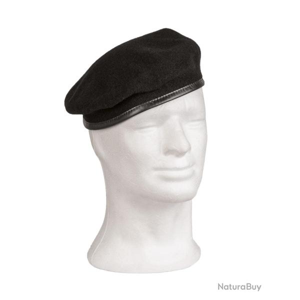 B�ret commando type Bundeswehr Mil-Tec en laine m�rinos - Noir / 61 cm