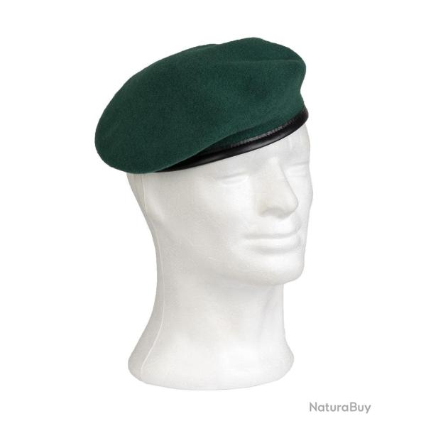 B�ret commando type Bundeswehr Mil-Tec en laine m�rinos - Vert / 59 cm