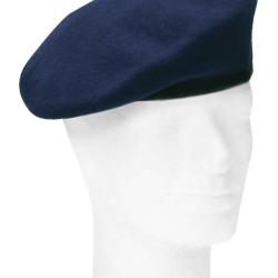 B&eacute;ret de dotation de la marine allemande en pure laine, lot de 10 - Bleu marine