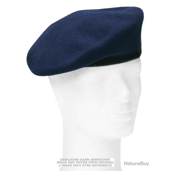 B�ret de dotation de la marine allemande en pure laine, lot de 10 - Bleu marine