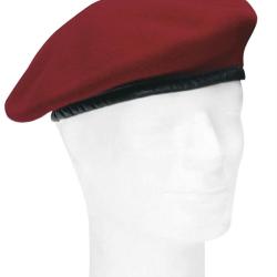 B&eacute;ret de l'arm&eacute;e de terre allemande en pure laine d'occasion - Bordeaux