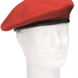 B&eacute;ret de l'arm&eacute;e de terre allemande en pure laine d'occasion - Corail