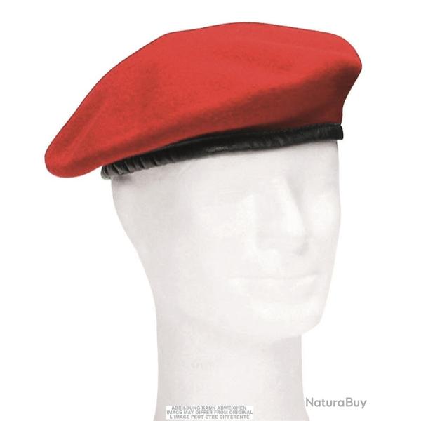 B�ret de l'arm�e de terre allemande en pure laine d'occasion - Corail