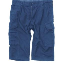Bermuda de service Bundeswehr en viscose-aramide d'occasion, lot de 10 - Bleu