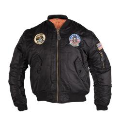 Blouson aviateur type MA1 Mil-Tec pour enfant - Noir / XXS
