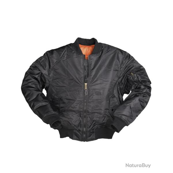 Blouson aviateur type MA1 Mil-Tec r�versible en polyester - Noir / M