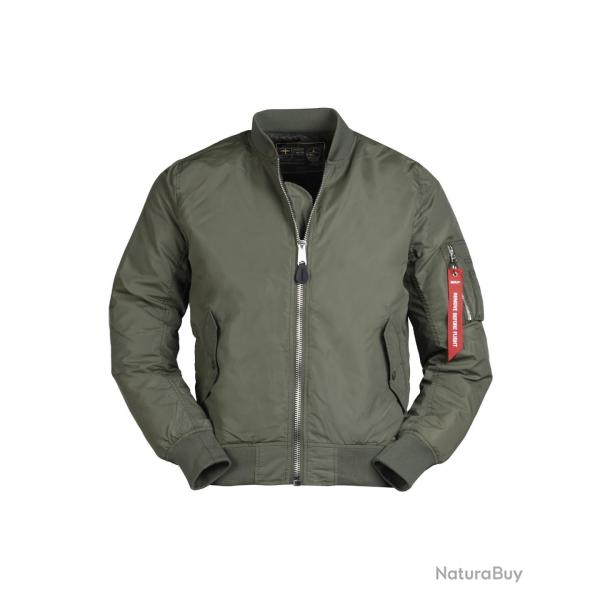 Blouson aviateur type MA1 Summer Mil-Tec en nylon - Vert olive / XL