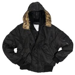 Blouson aviateur type N2B Mil-Tec en nylon ouat&eacute; 200 g/m&sup2; - Noir / XL