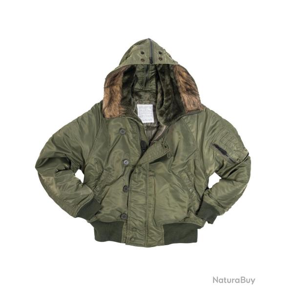 Blouson aviateur type N2B Mil-Tec en nylon ouat� 200 g/m� - Vert olive / XL