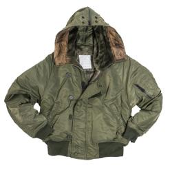 Blouson aviateur type N2B Mil-Tec en nylon ouat&eacute; 200 g/m&sup2; - Vert olive / 3XL