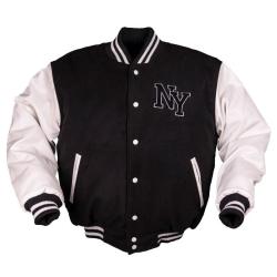Blouson Mil-Tec NY Baseball ouat&eacute; 200 g/m&sup2; - Blanc / 3XL