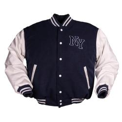 Blouson Mil-Tec NY Baseball ouat&eacute; 200 g/m&sup2; - Bleu marine / L