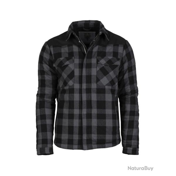 Blouson Mil-Tec type b�cheron en coton doubl� peluche 310 g/m� - Gris / M