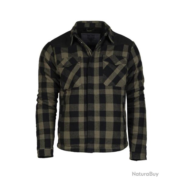 Blouson Mil-Tec type b�cheron en coton doubl� peluche 310 g/m� - Vert olive / XL