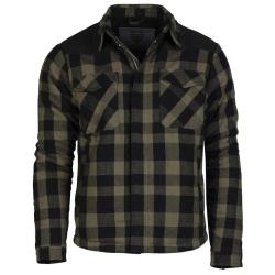 Blouson Mil-Tec type b&ucirc;cheron en coton doubl&eacute; peluche 310 g/m&sup2; - Vert olive / 3XL