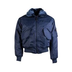 Blouson type CWU Mil-Tec en nylon d&eacute;perlant matelass&eacute; - Bleu marine / XXL